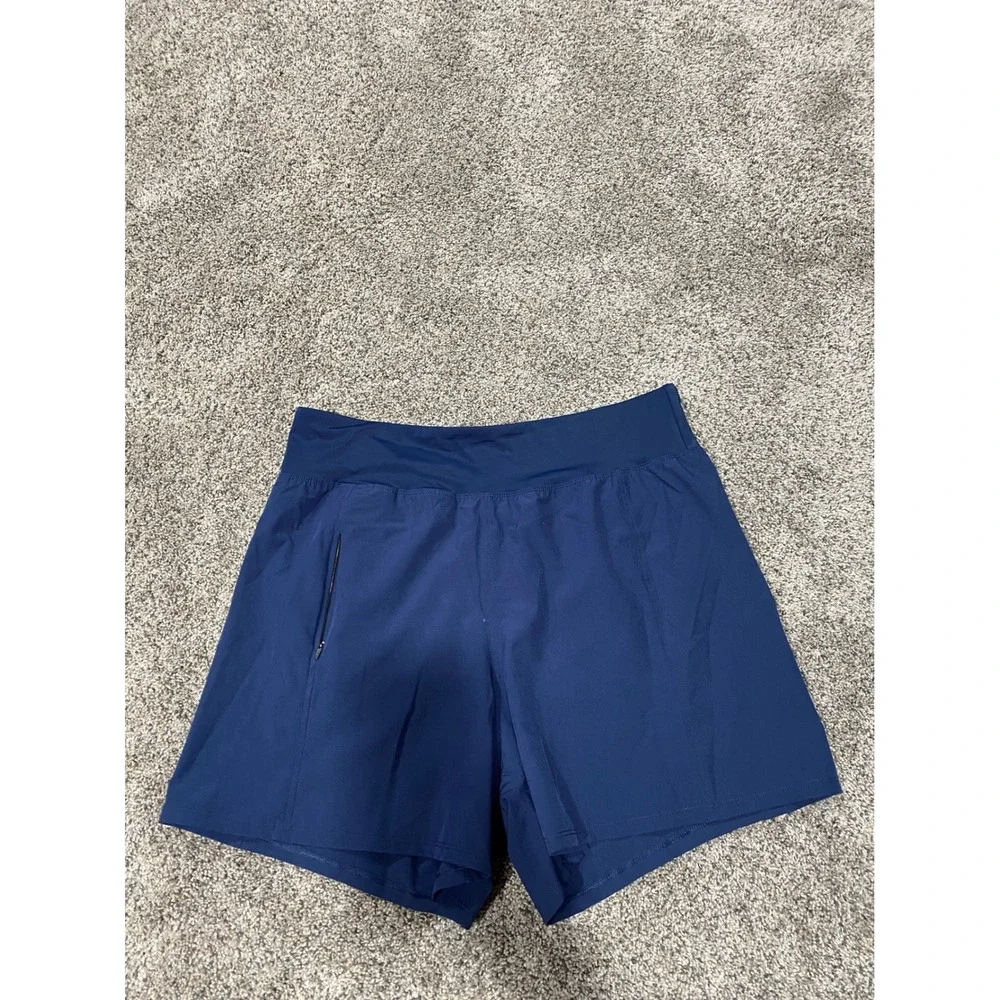 Hurley Mens Navy Blue Active Athletic Running Shorts Size Large HCS1014